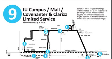 bloomington transit route 9.
